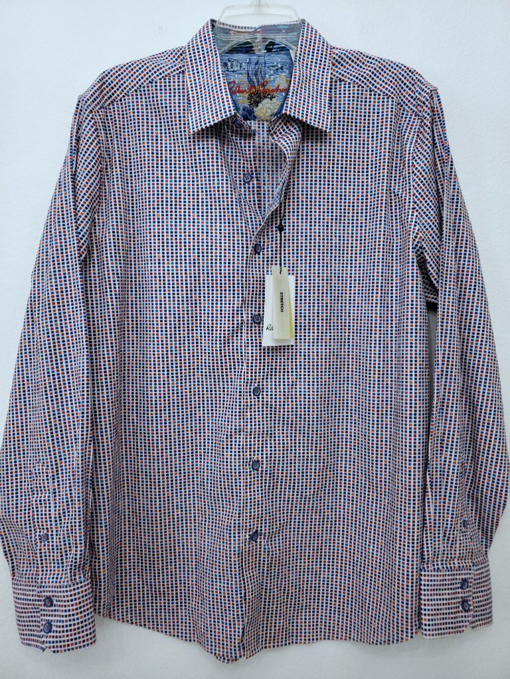 Robert Graham Men's Sag Harbour Long Sleeve Button Down Shirt Classic Size XL